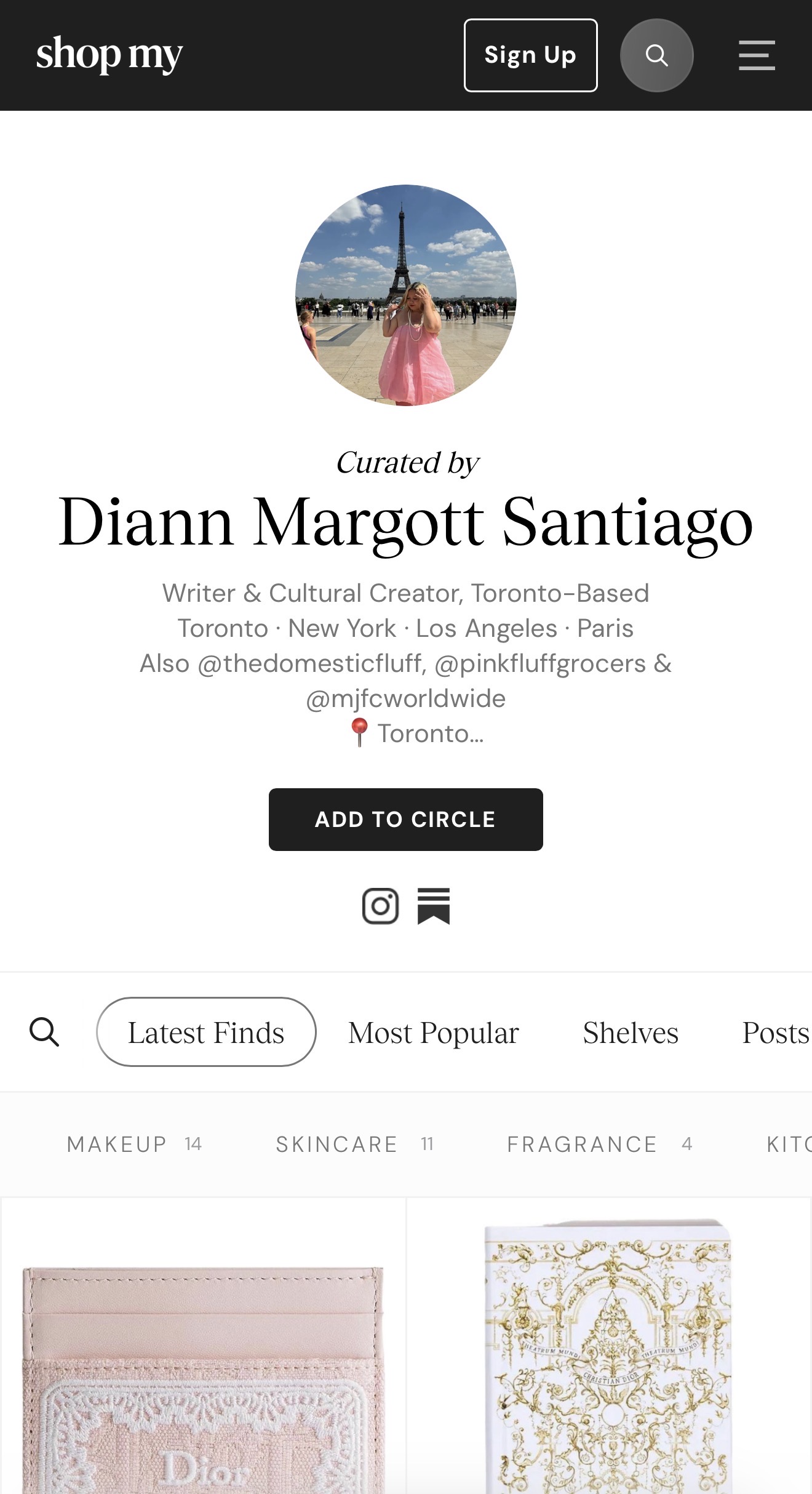 Preview of Dee’s ShopMy picks